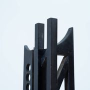 Abstract Italian wooden sculpture