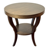 Lot de 2 tables d'appoint contemporaines en bois de cèdre