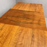 Table à manger réglable en noyer par Setona, années 1950, Tchécoslovaquie