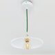 Vintage white opaline pendant lamp