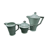 Cafeteria, creamer and sugar, puls, celadon & silver