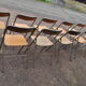 Set of folding chairs