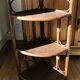 Rattan & bamboo corner shelf to lay 60s