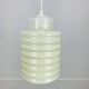 Suspension lampion opaline années 60, vintage