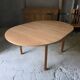 Table scandinave extensible en chêne des années 60
