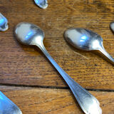 Twelve dessert spoons Alfénide Christofle