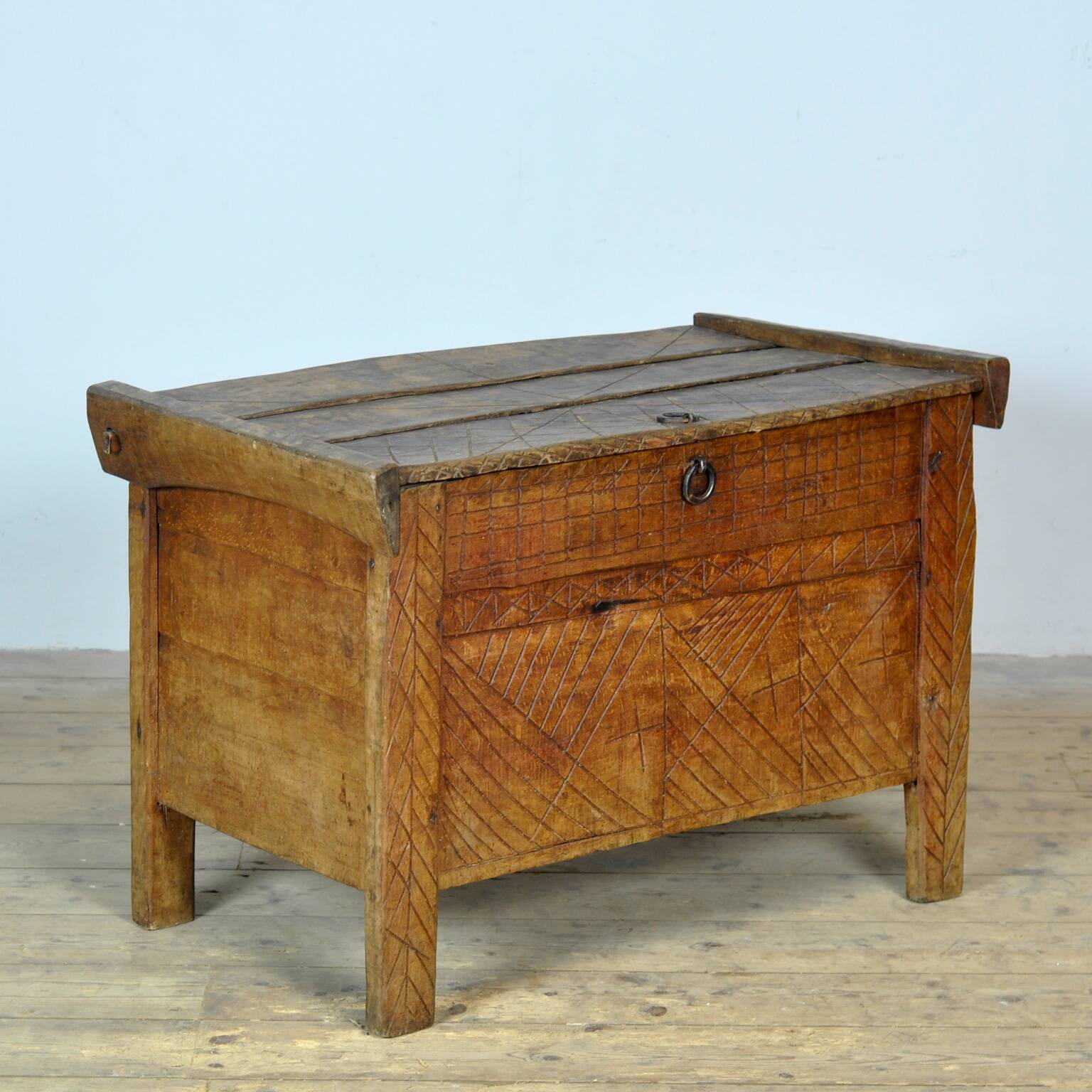 Antique shepherd's chest, 1880s
