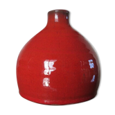 Red ceramic vase 50s 60s