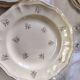 Sarreguemines set of 12 flat plates model Raphaël or flowers of F