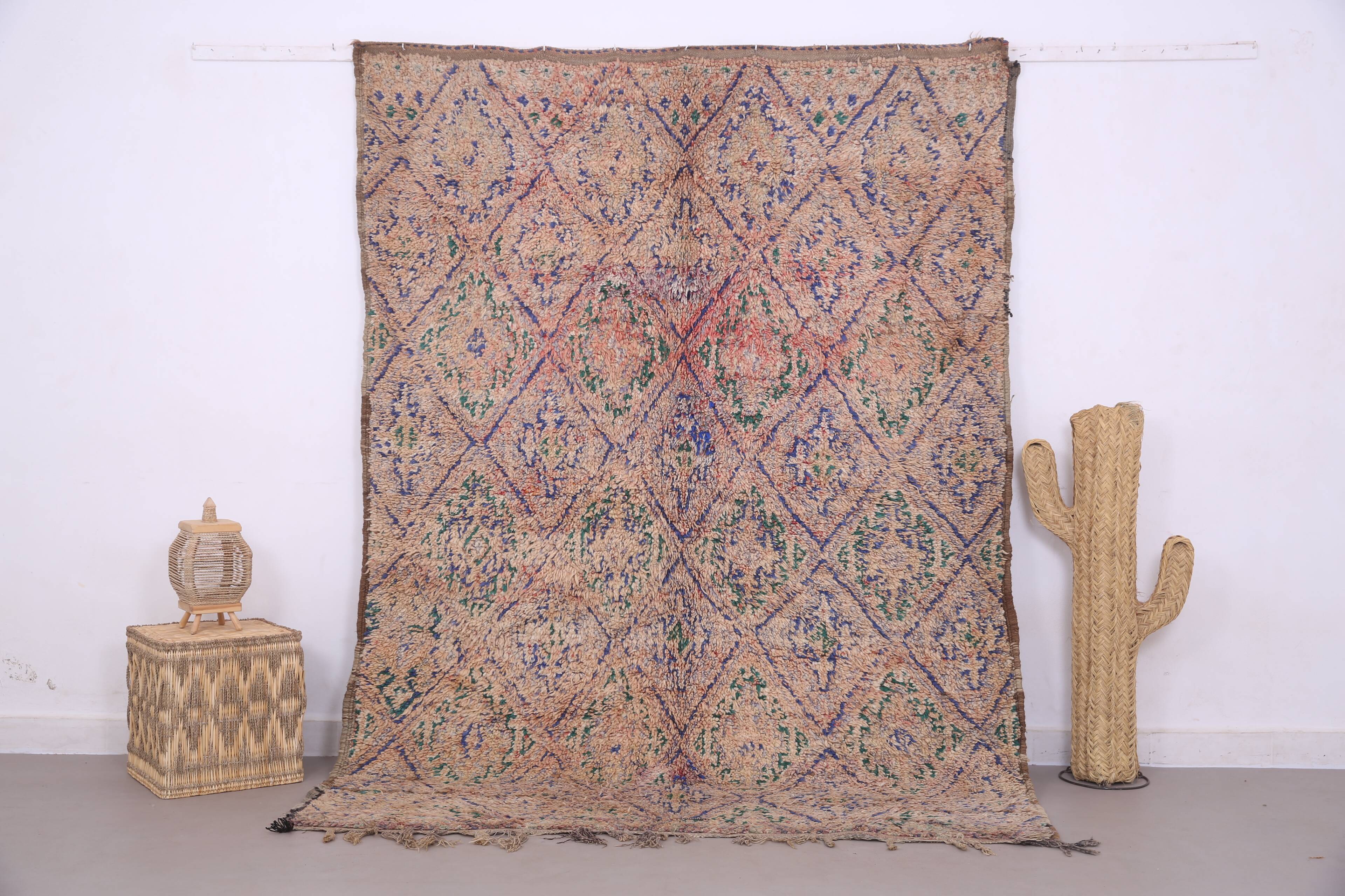 Vintage Moroccan Rug 183 x 257 cm - Berber Wool Rug - Handmade Bohemian Rug