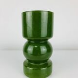 Green glass vase in Scandinavian style