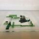 Pocket tray with green glass paste inlays