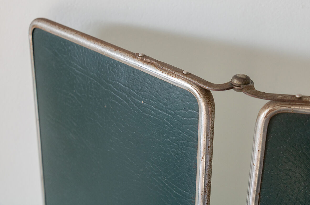 Barber triptych mirror 49x20cm