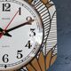 Vintage silent wall clock pendulum 60s "Silvoz black and white"