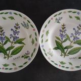 8 assiettes dessert fleurs