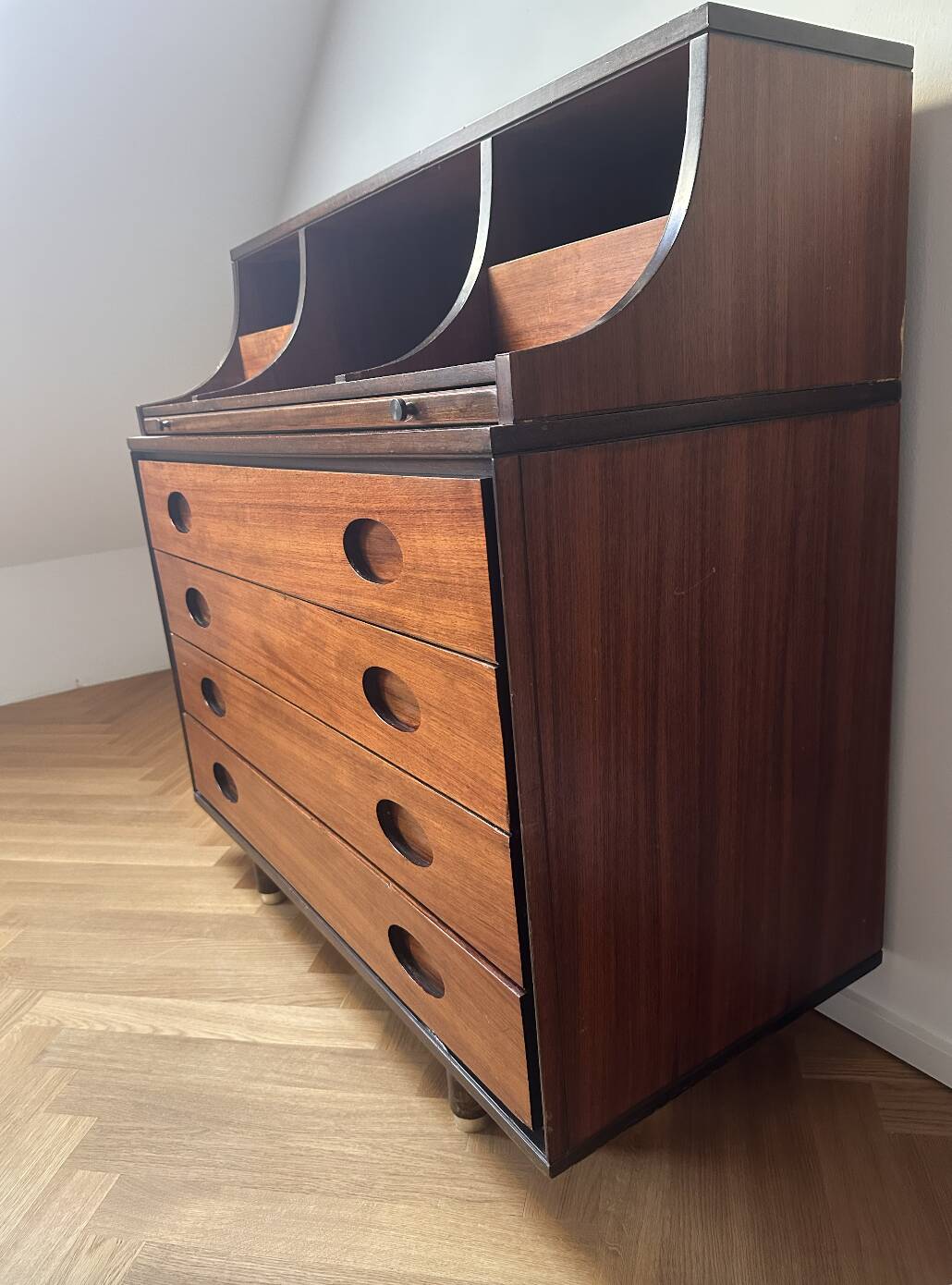 Italian Secretary / Commode by Gianfranco Frattini / Bernini