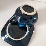 Vallauris style square cup and saucer