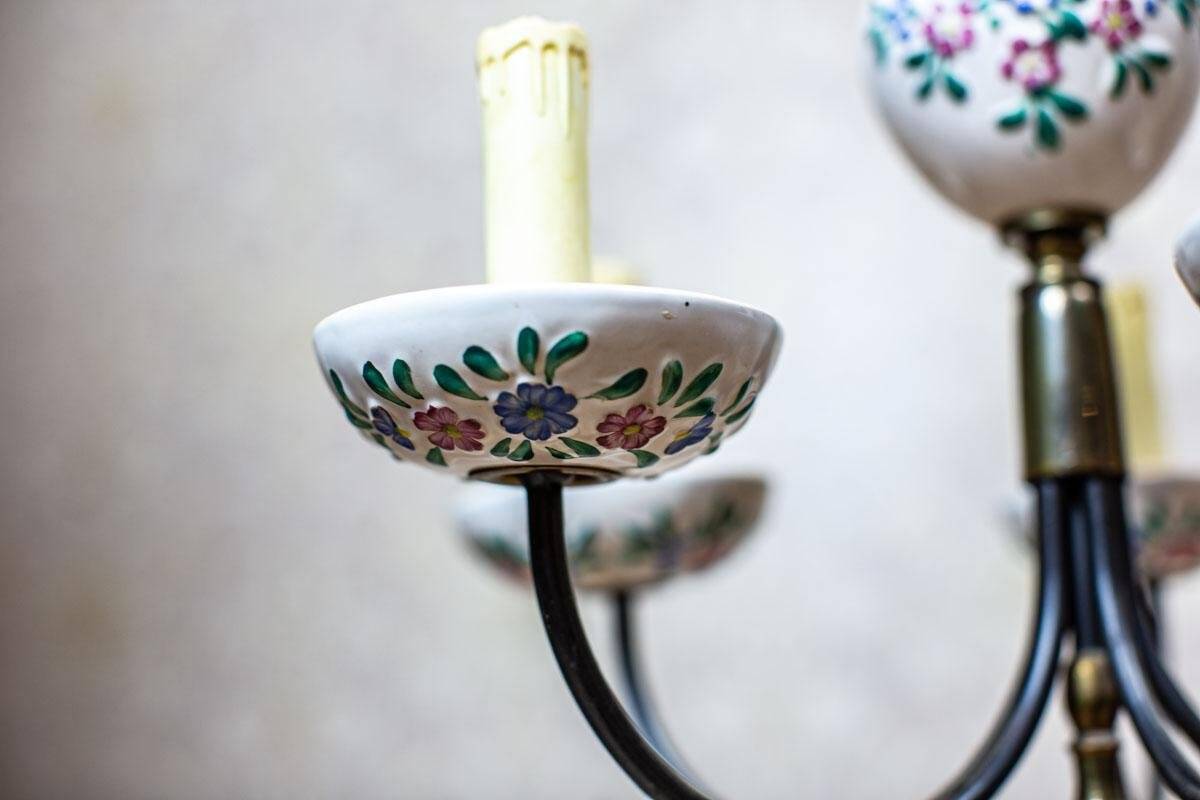 Faience Pendant Lamp, 1960s