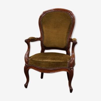 Fauteuil voltaire Louis Philippe en acajou