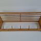 Uluv czechoslovakian mid-century wooden wall coat rack with shelf, 1970