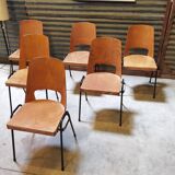 Set of 6 stackable chairs Baumann Manhattan