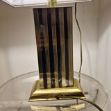 Lampe Le Dauphin doré et argenté