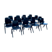Set of 18 chairs Galvanitas, 60s