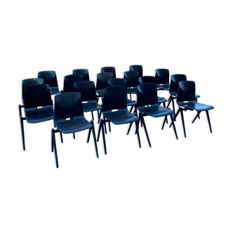 Set of 18 chairs Galvanitas, 60s