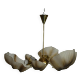 Shell-shaped Murano chandelier