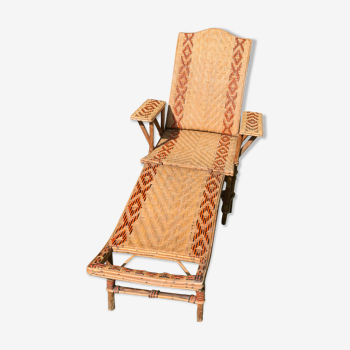 Chilean commoner wicker lounge chair