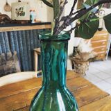 Green bottle vase