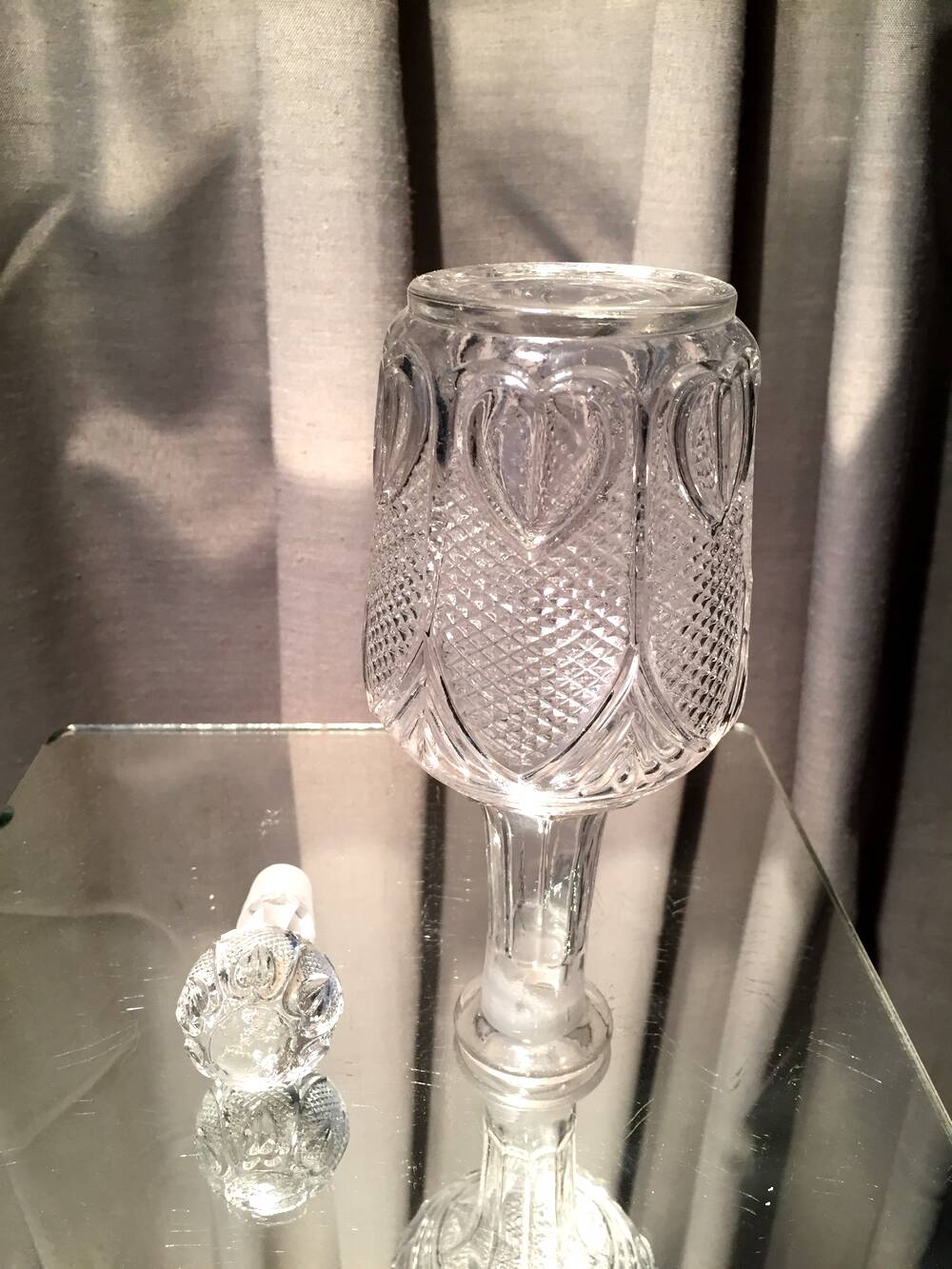 Carafe a liqueur en verre presse moule art de la table