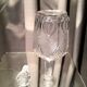 Pressed glass liqueur carafe molded table art