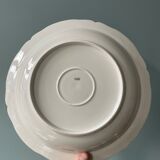 Old hollow round dish in Limoges porcelain