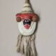 Tibetan papier-mâché mask, handmade, wall decoration