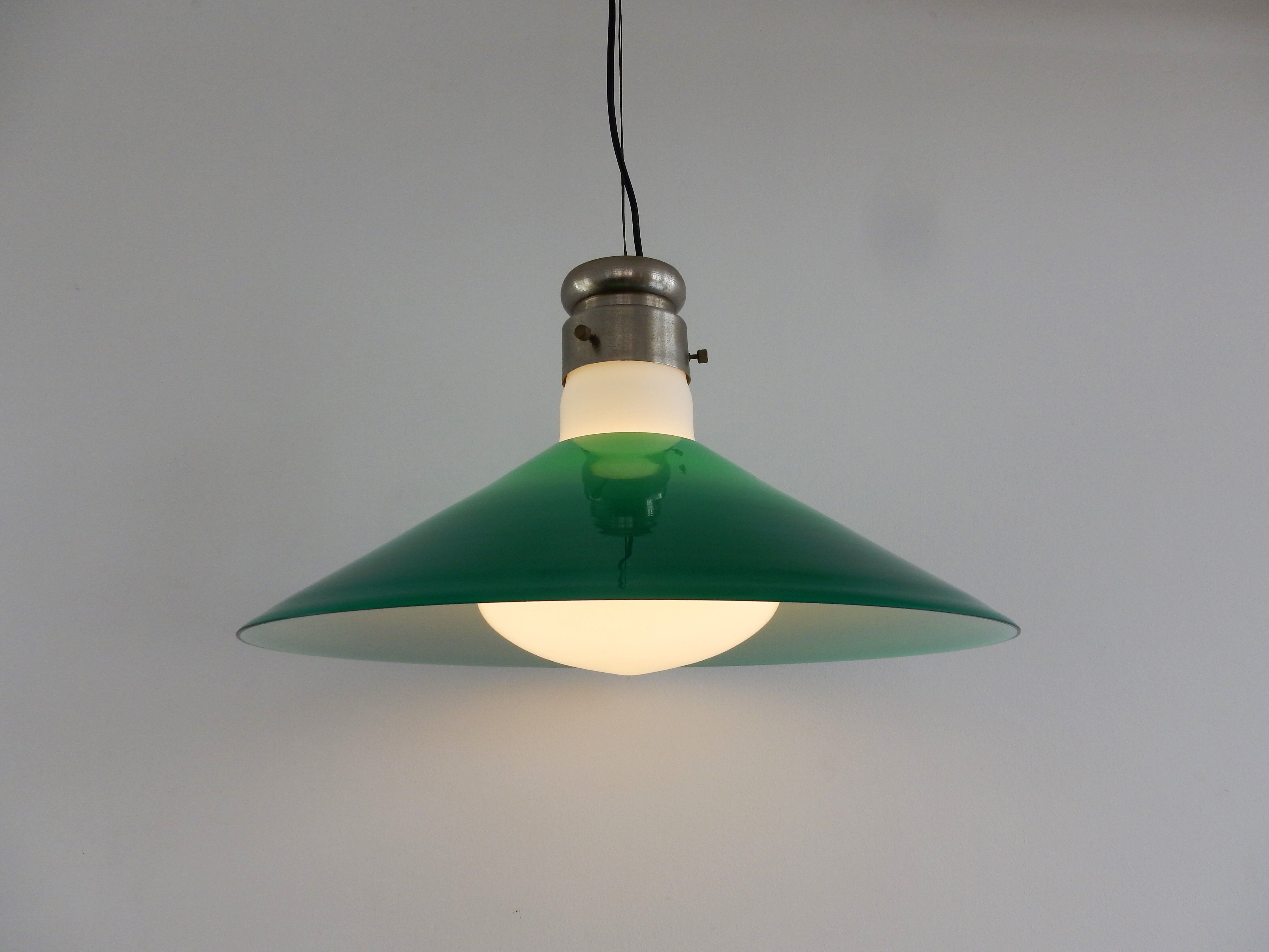 Murano glass pendant lamp by Alessandro Pianon, for Vistosi, Italy 1960