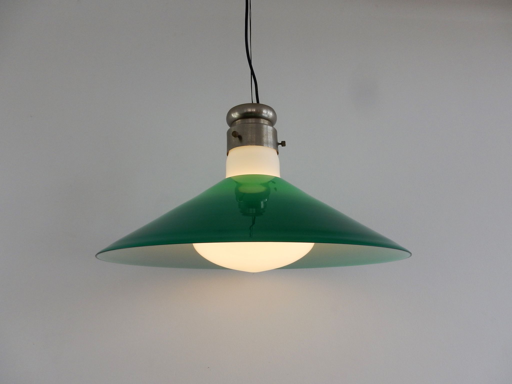 Murano glass pendant lamp by Alessandro Pianon, for Vistosi, Italy 1960
