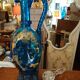 Blue and gold Murano carafe