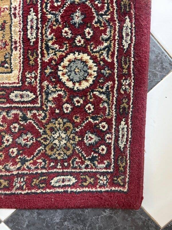 Traditional Red & Multicoloured Rug 80x180