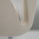 Set of two leather Swan chairs by Arne Jacobsen for Fritz Hansen
