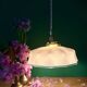 Vintage pink opaline pendant light