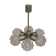 Suspension with six glass Lampshade cut, 60 years