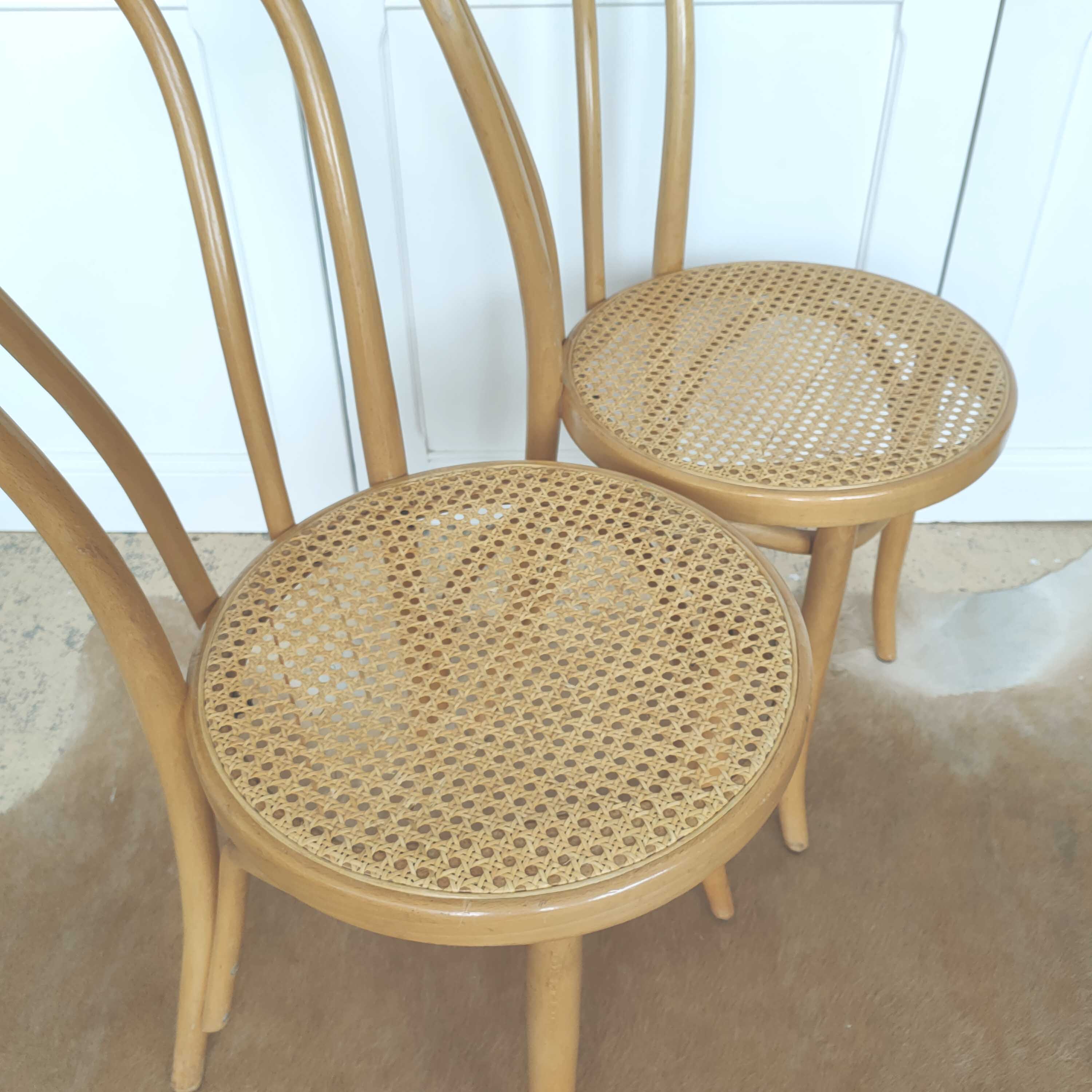 Paire de chaises cannées Thonet