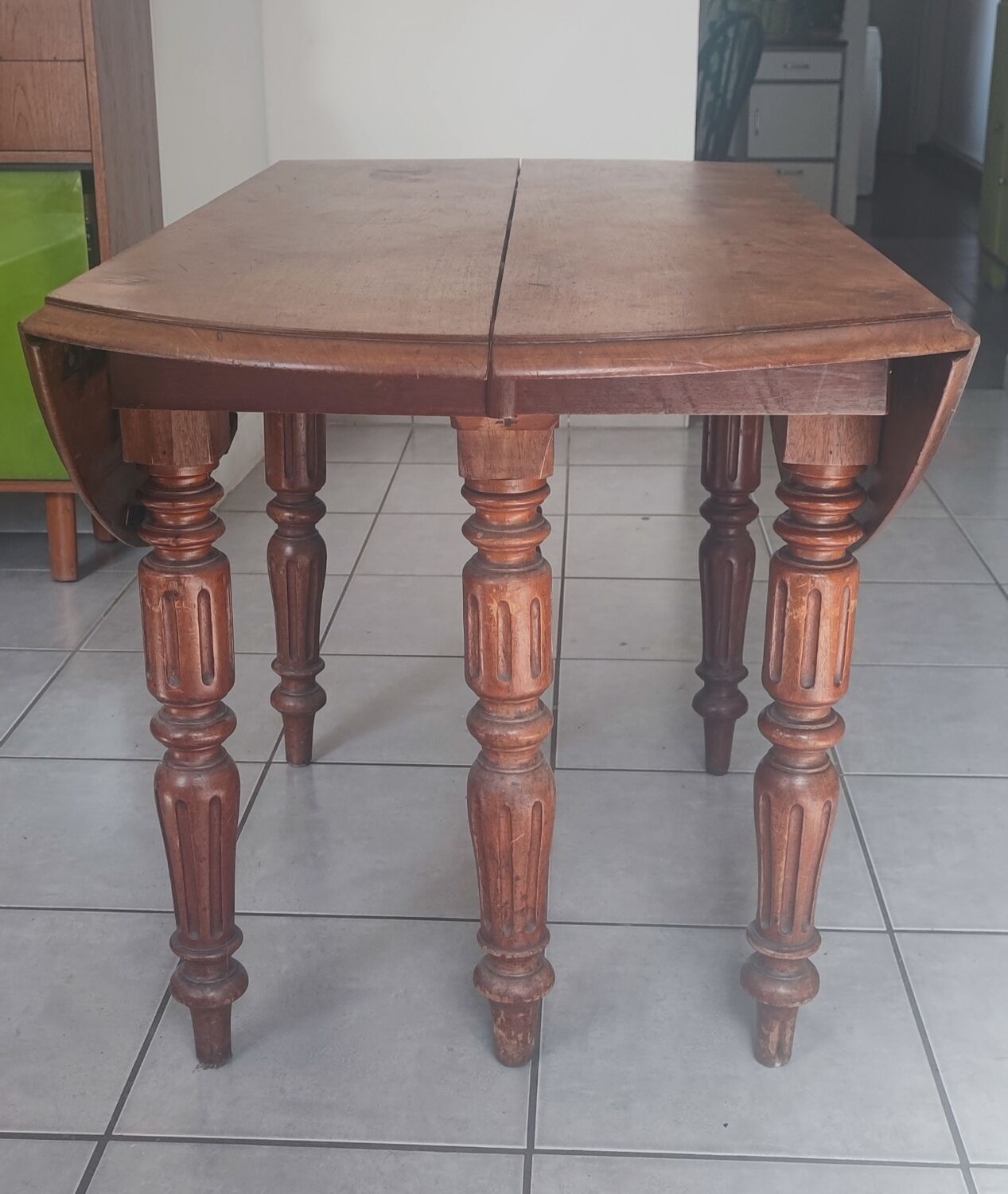 Walnut campaign table