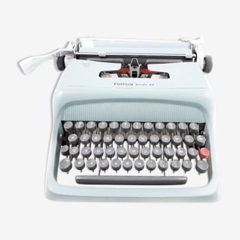 Studio 44 blue vintage revised with new Ribbon Olivetti typewriter