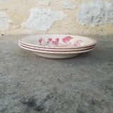 Set of 3 plates in Iron Earth Gien model Capucines