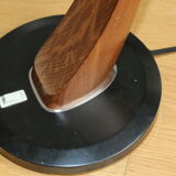 Fase black desk lamp from the 50s with reflector