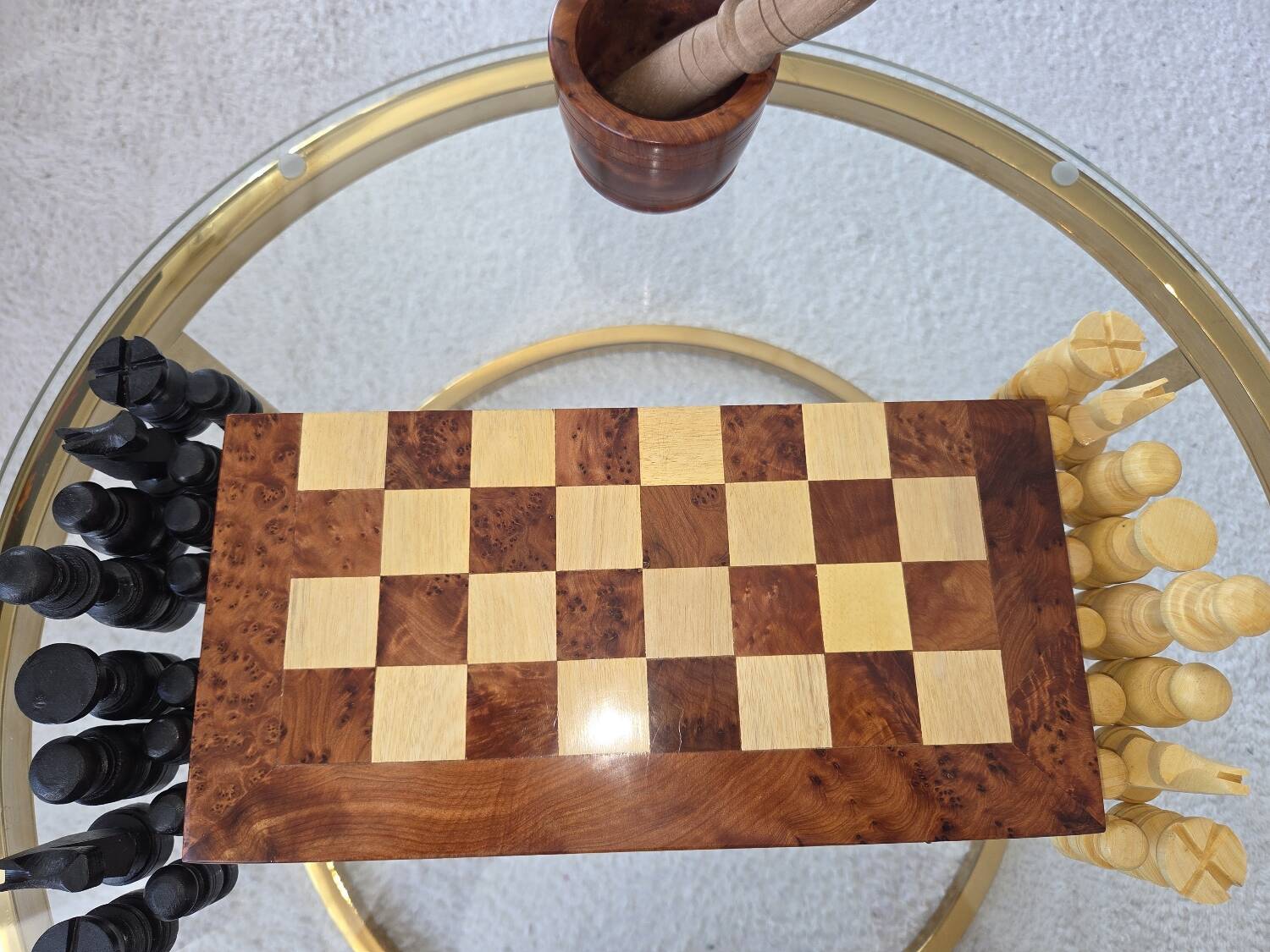 Royal Thuya Chess and Backgammon Game Box 30cm Square