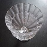 Crystal coupe signed by Daum