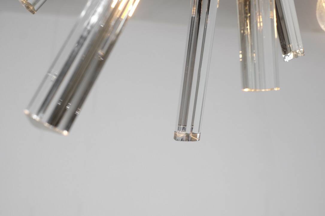 Suspension Sputnik en verre de Murano, Italie.